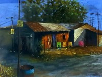 Kamran Ahmed, 18 x 24 Inch, Pastel On Paper, Cityscape Painting, AC-KMA-016